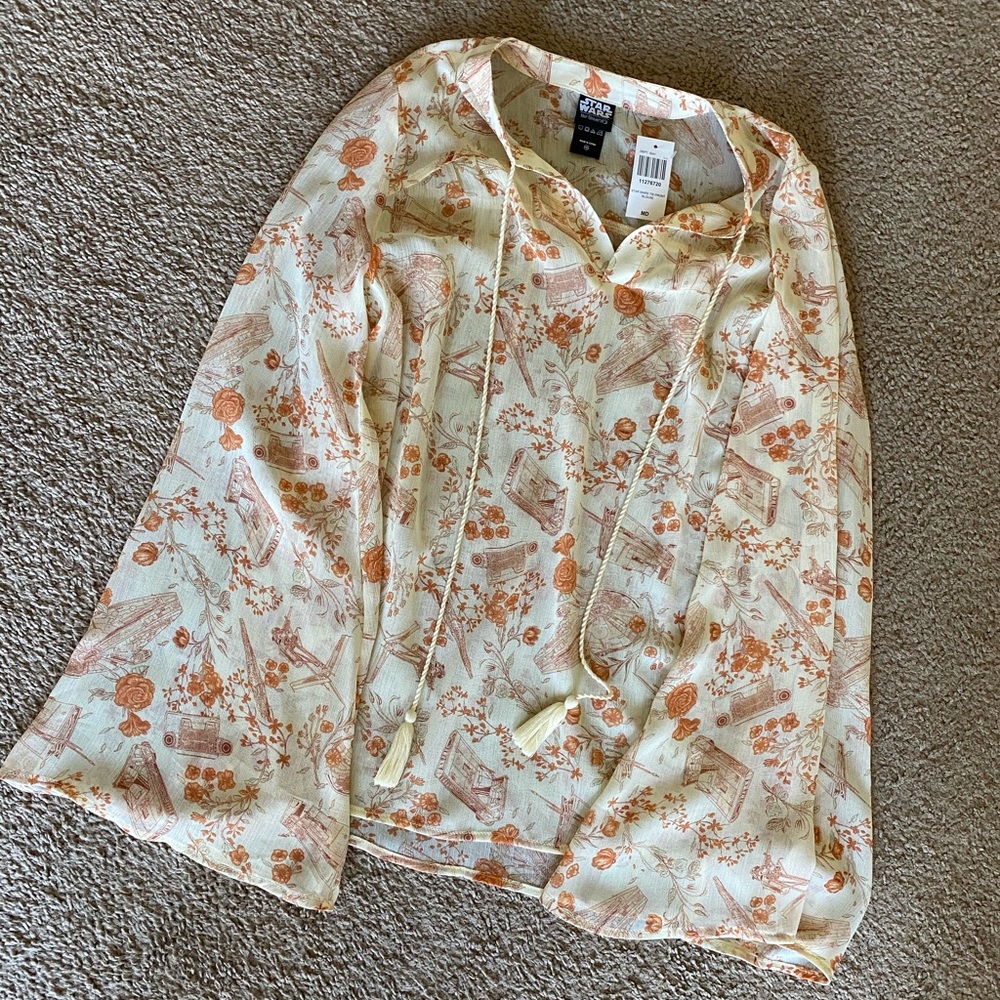 Star Wars Solo Tie Front Blouse